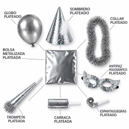 Imagen de catálogo: Cotillón Holográfico Plata